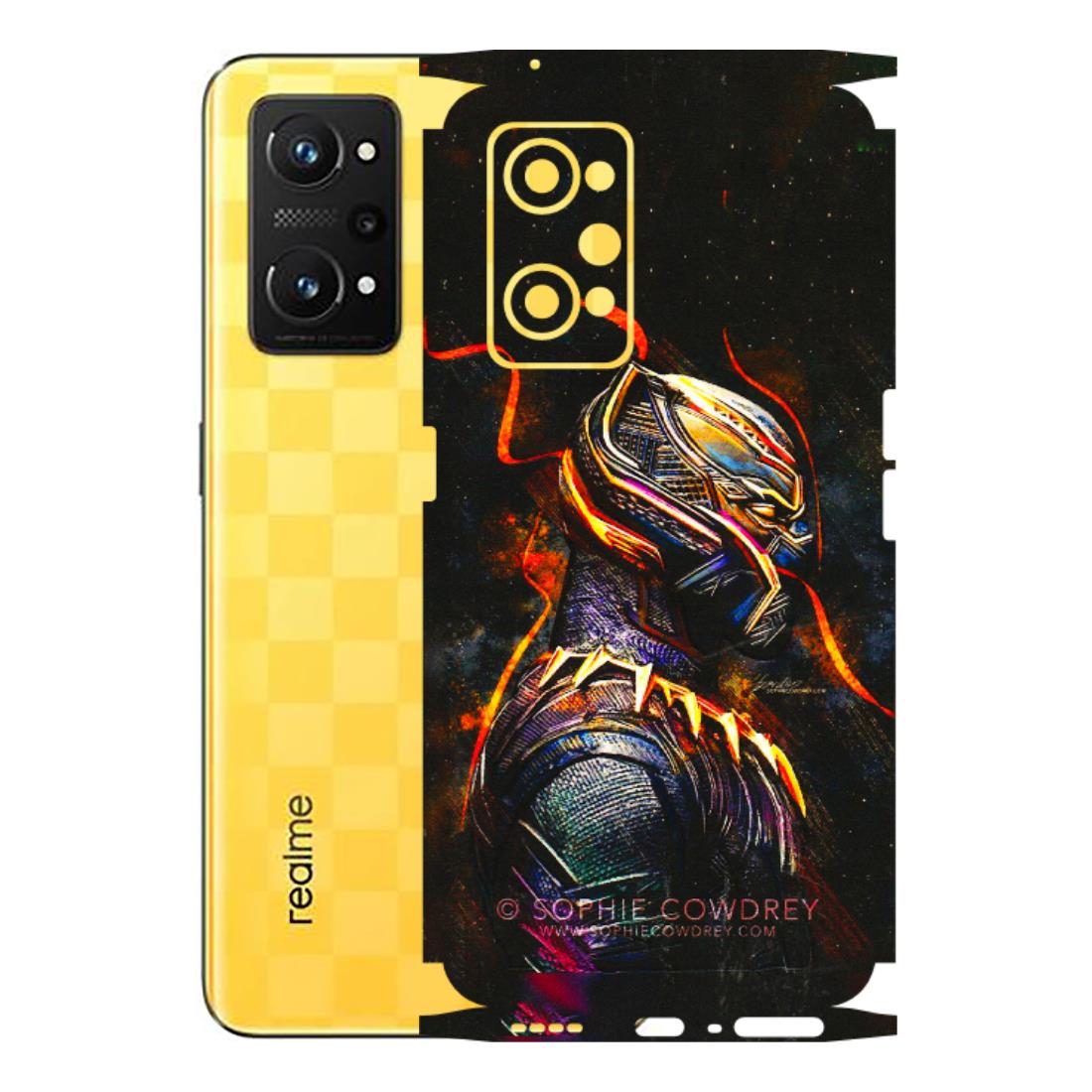 Realme Phone Skins (All Models) - Black Panther - 3D Embossed Finish (L-190) Realme GT Neo 3T