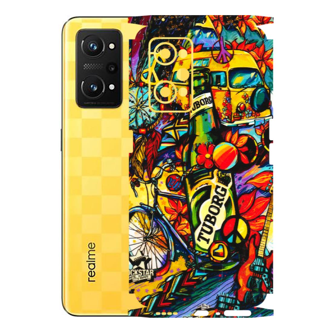 Realme Phone Skins (All Models) - Cool Beer Bottle - 3D Embossed Finish (L-193) Realme GT Neo 3T