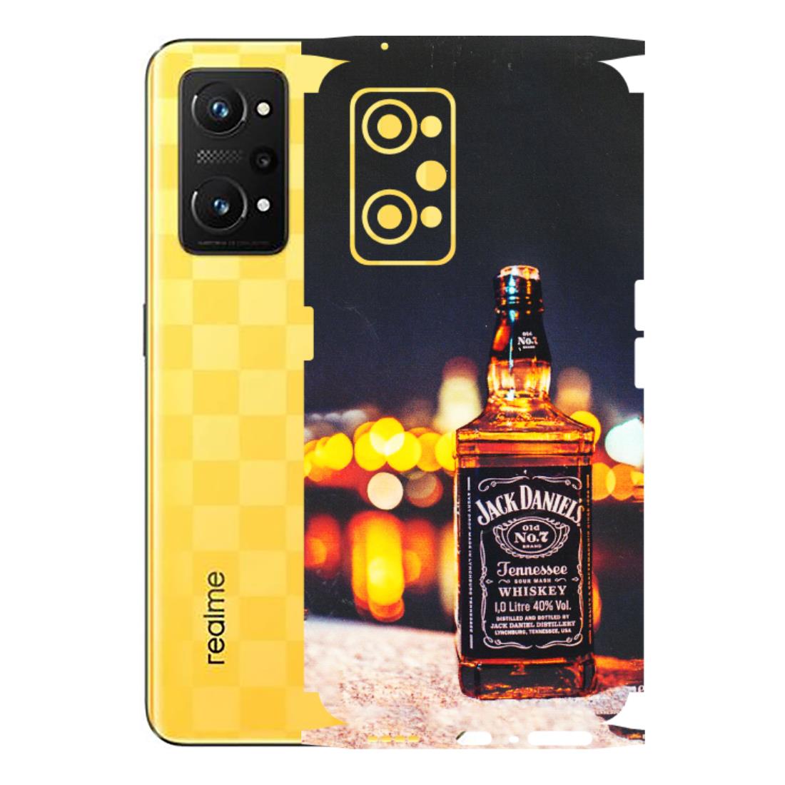 Realme Phone Skins (All Models) - JD Whiskey Bottle - 3D Embossed Finish (L-20) Realme GT Neo 3T