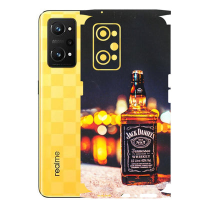 Realme Phone Skins (All Models) - JD Whiskey Bottle - 3D Embossed Finish (L-20) Realme GT Neo 3T