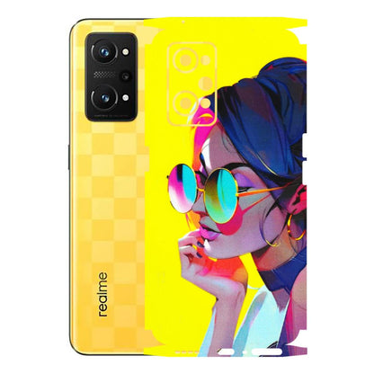 Realme Phone Skins (All Models) - Bold Stylish Girl - 3D Embossed Finish (L-222) Realme GT Neo 3T