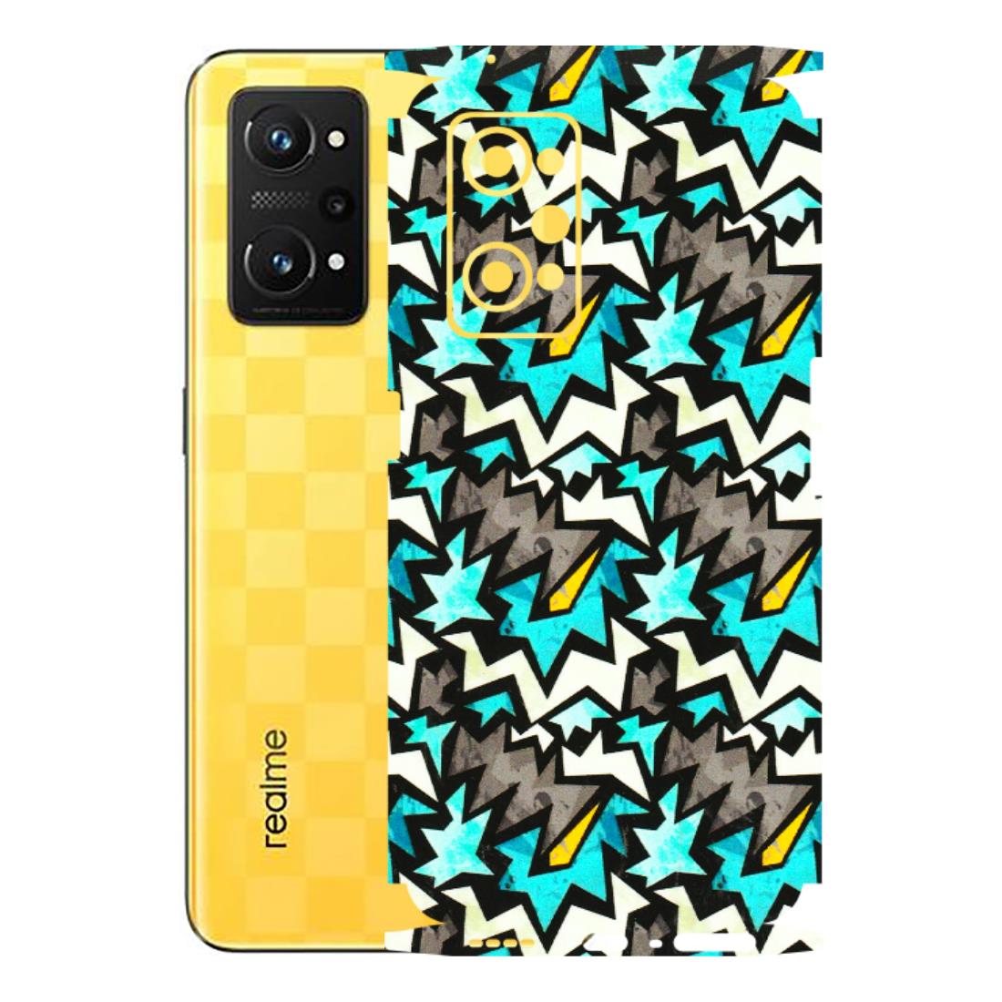 Realme Phone Skins (All Models) - Funky Zig Zag - 3D Embossed Finish (L-223) Realme GT Neo 3T