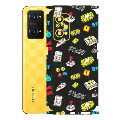 Realme Phone Skins (All Models) - Gaming Doodles - 3D Embossed Finish (L-224) Realme GT Neo 3T