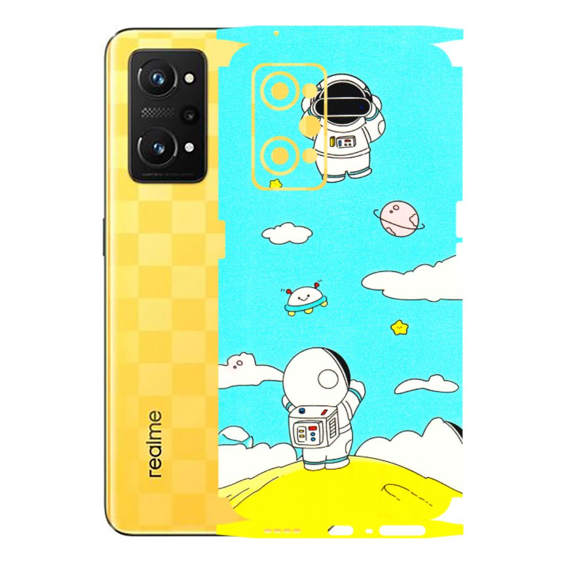 Realme Phone Skins (All Models) - Blue Skies Astro Float - 3D Embossed Finish (L-230) Realme GT Neo 3T