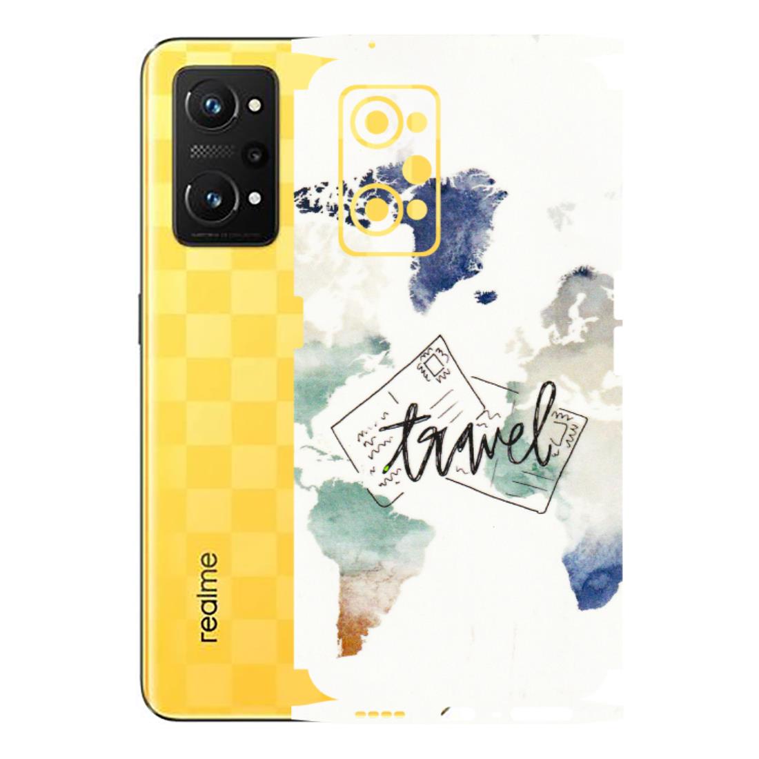 Realme Phone Skins (All Models) - Travel The World - 3D Embossed Finish (L-232) Realme GT Neo 3T