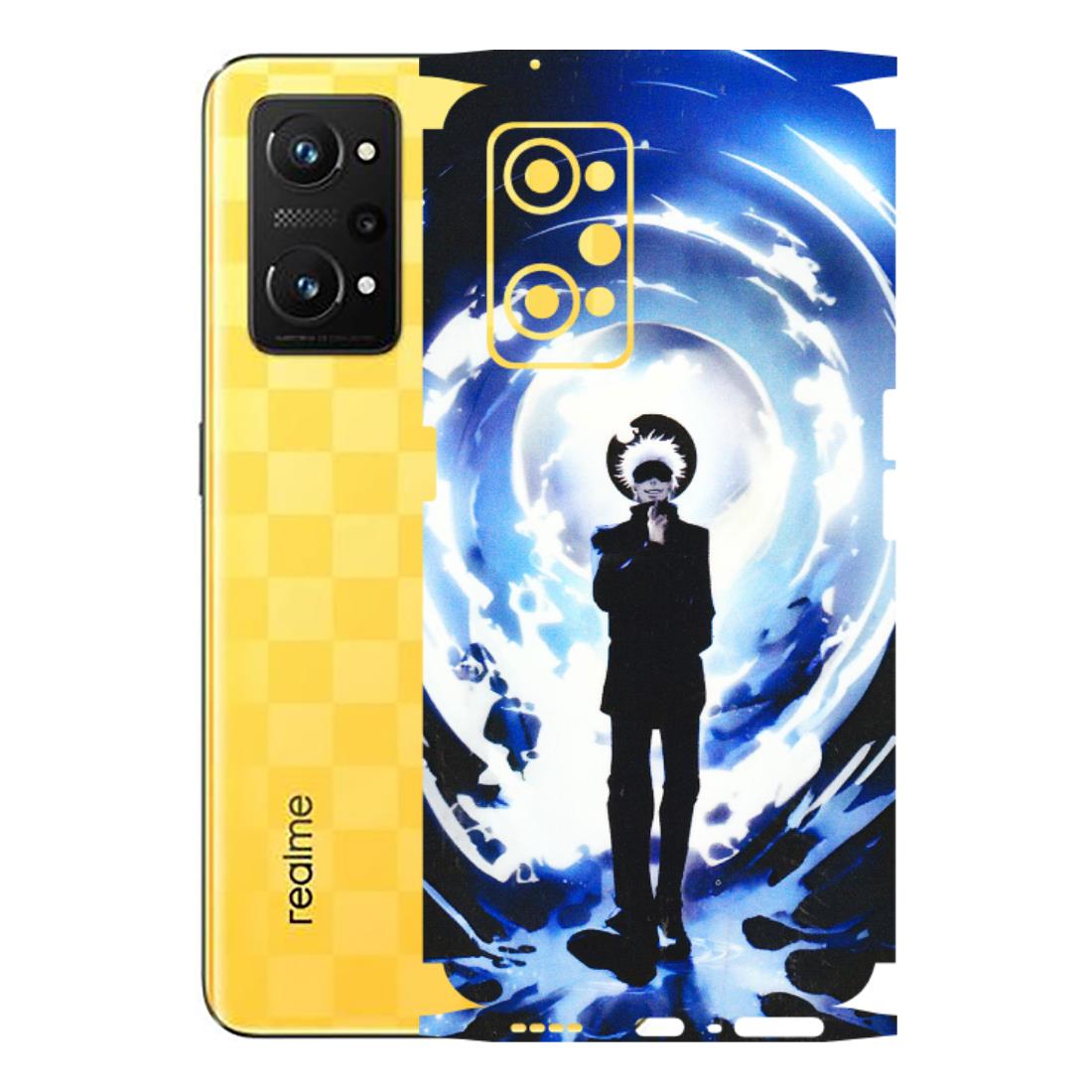 Realme Phone Skins (All Models) - Satoru Gojo Dark Blue - 3D Embossed Finish (L-235) Realme GT Neo 3T