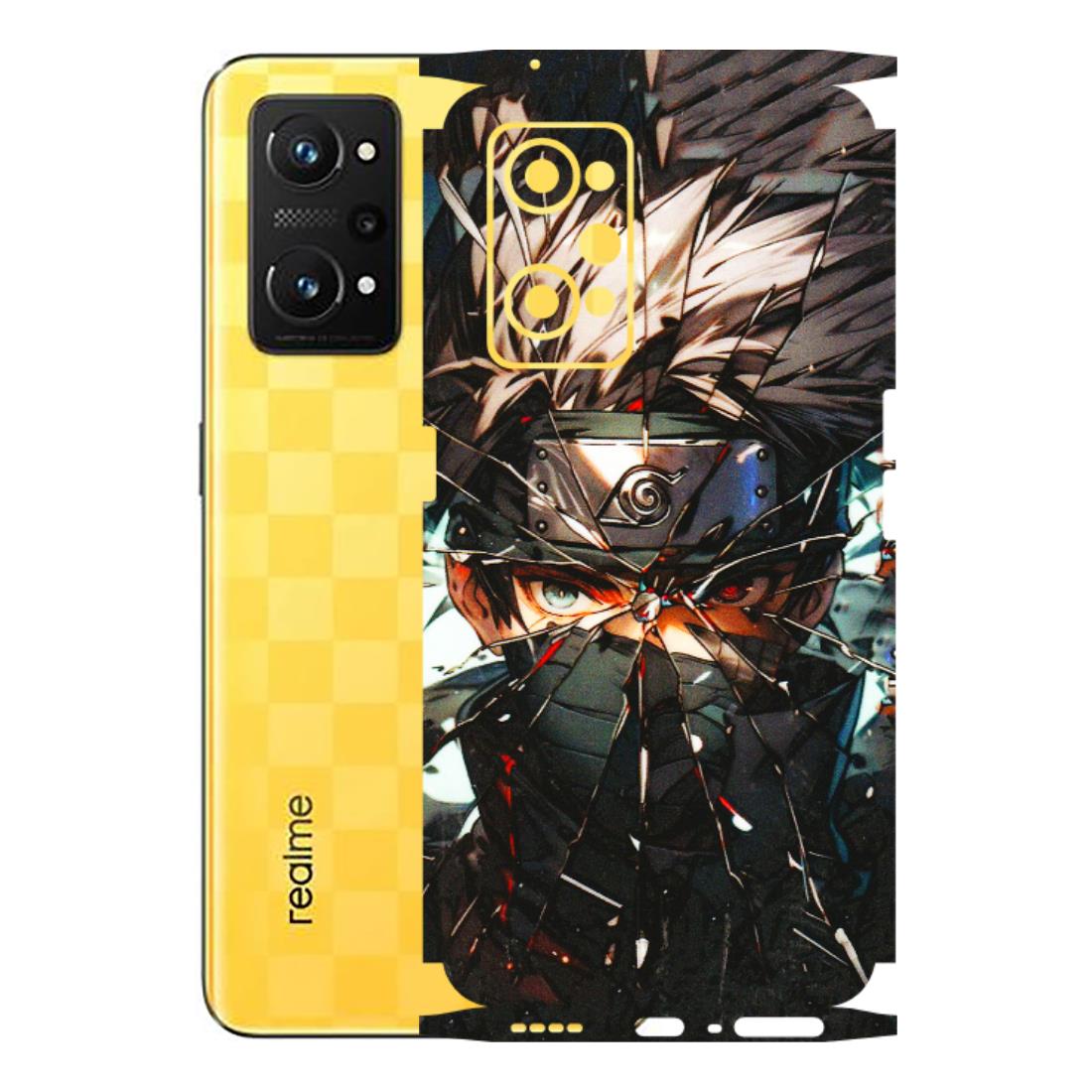 Realme Phone Skins (All Models) - Kakashi Shattered Glass Effect - 3D Embossed Finish (L-237) Realme GT Neo 3T