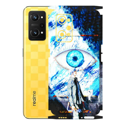 Realme Phone Skins (All Models) - Gojo Satoru evil eye - 3D Embossed Finish (L-239) Realme GT Neo 3T