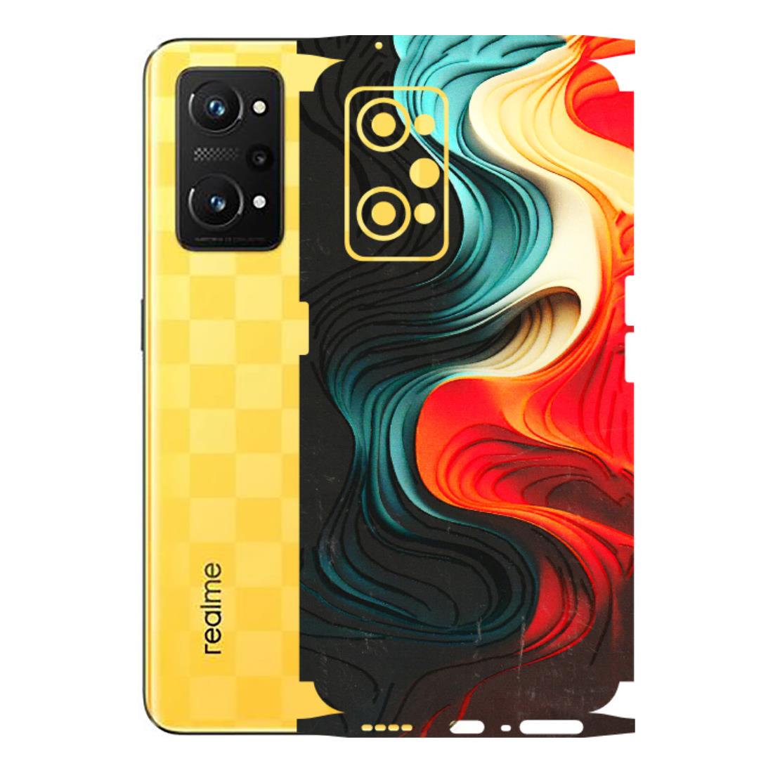Realme Phone Skins (All Models) - The Silky Swirl - 3D Embossed Finish (L-240) Realme GT Neo 3T