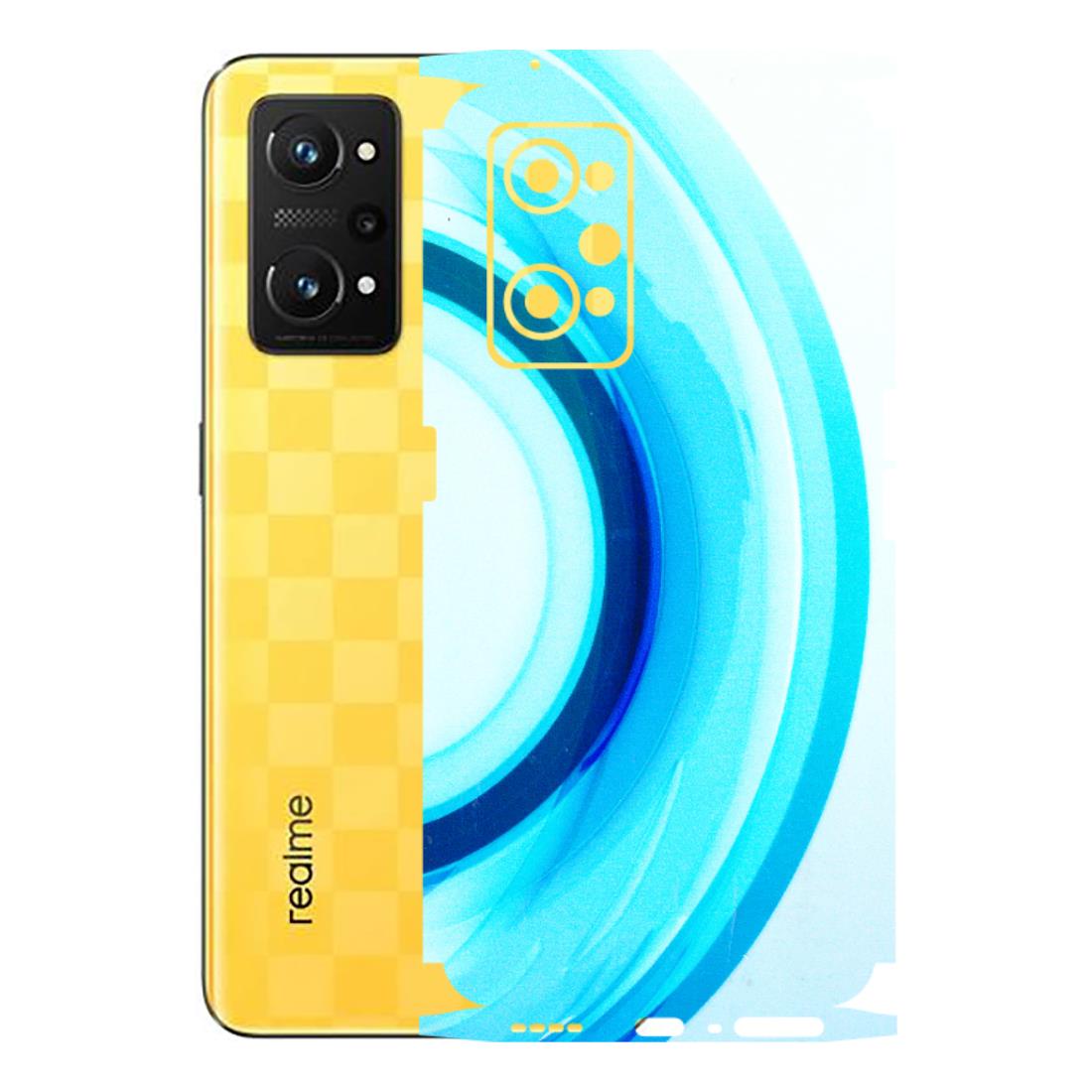 Realme Phone Skins (All Models) - The Blue Curve - 3D Embossed Finish (L-244) Realme GT Neo 3T