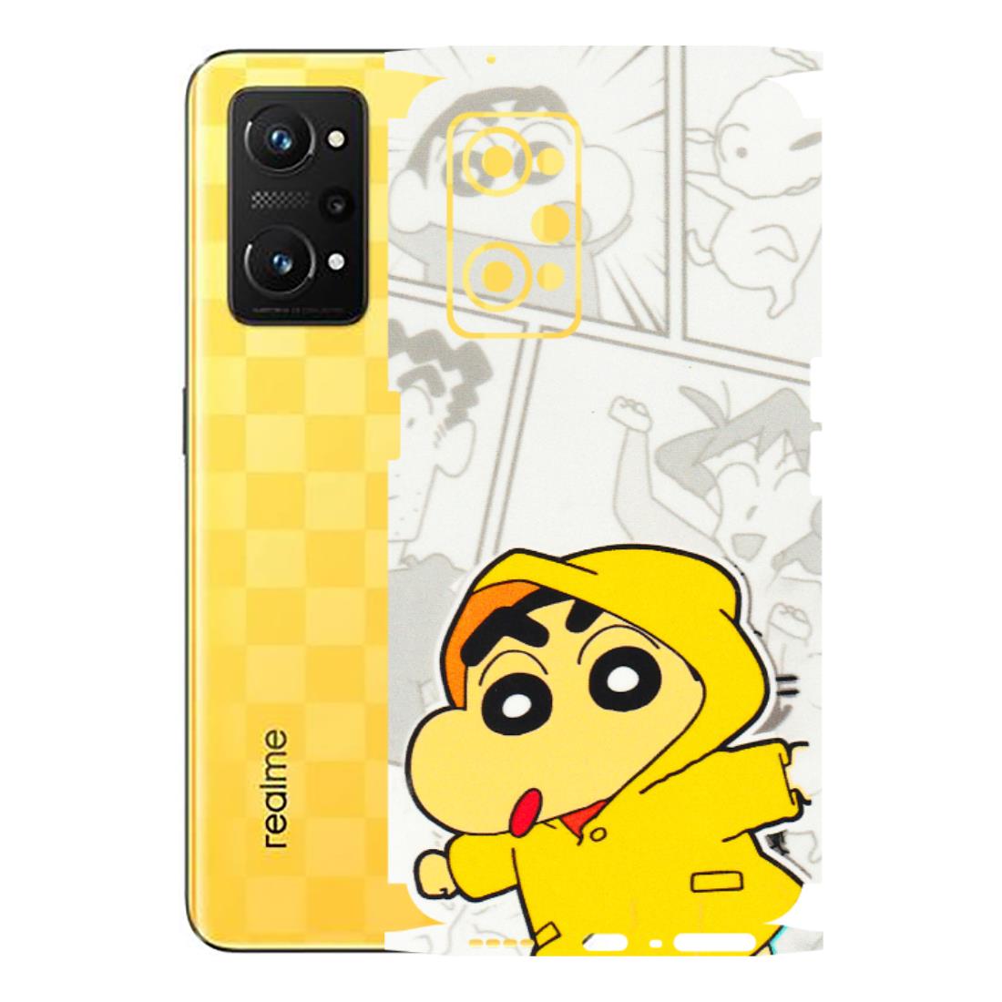 Realme Phone Skins (All Models) - Yellow Shinchan Comic - 3D Embossed Finish (L-246) Realme GT Neo 3T