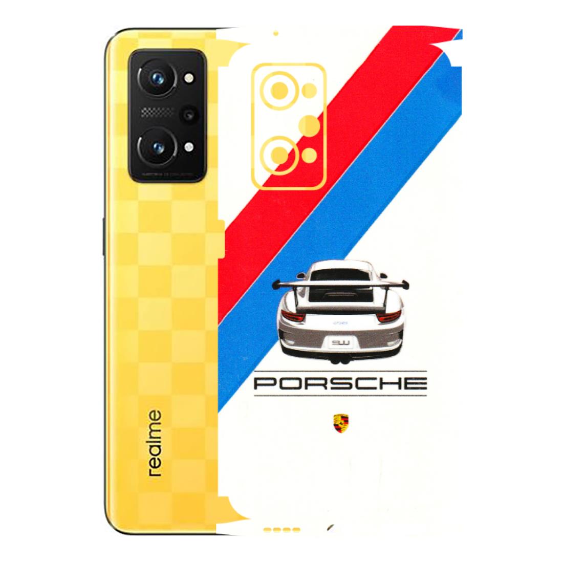 Realme Phone Skins (All Models) - Porche Car Sober Logo - 3D Embossed Finish (L-248) Realme GT Neo 3T