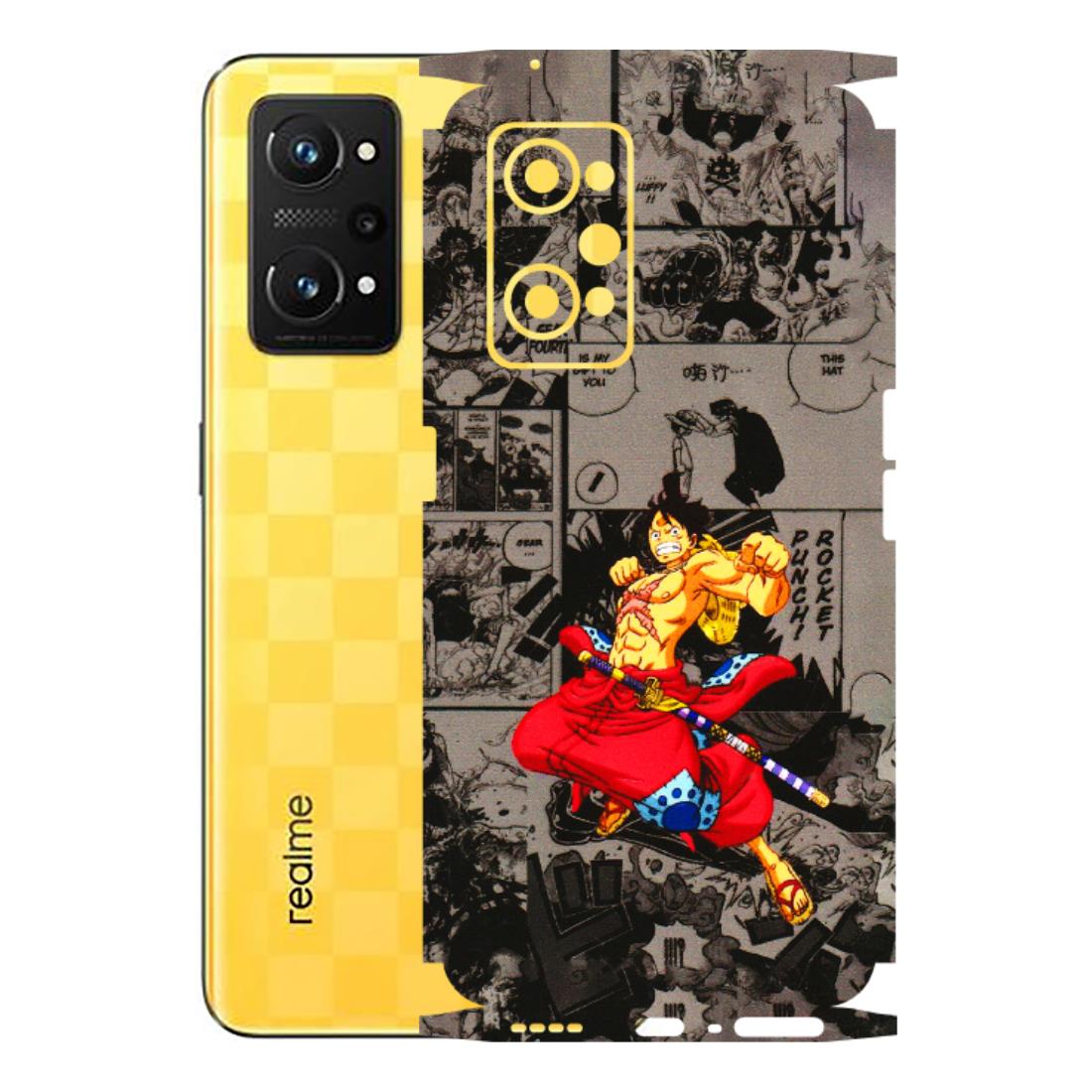 Realme Phone Skins (All Models) - One Piece Rocket Punch Manga - 3D Embossed Finish (L-25) Realme GT Neo 3T