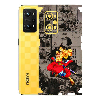 Realme Phone Skins (All Models) - One Piece Rocket Punch Manga - 3D Embossed Finish (L-25) Realme GT Neo 3T
