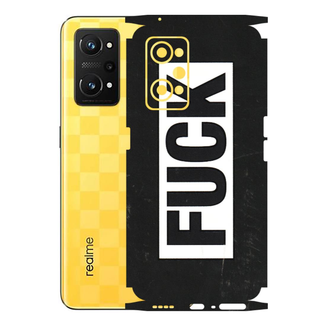 Realme Phone Skins (All Models) - The F Word - 3D Embossed Finish (L-255) Realme GT Neo 3T