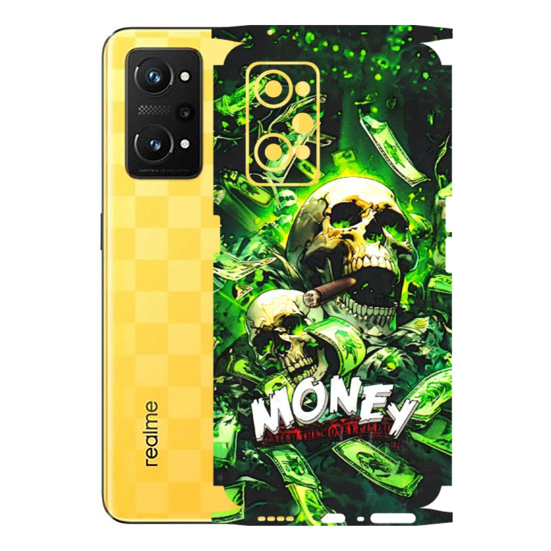 Realme Phone Skins (All Models) - Skull Money - 3D Embossed Finish (L-303) Realme GT Neo 3T