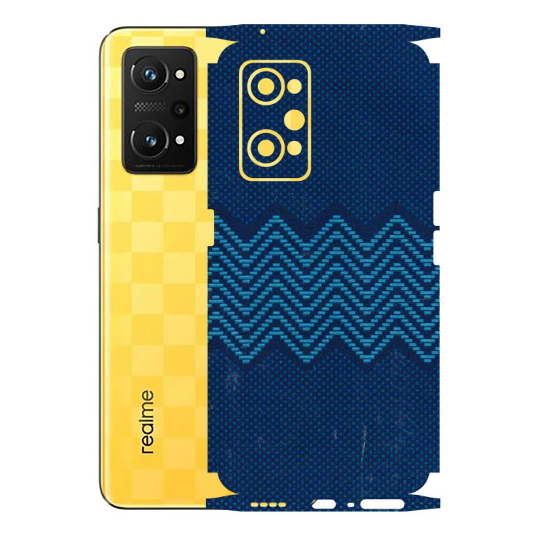 Realme Phone Skins (All Models) - Blue Sober Waves - 3D Embossed Finish (L-306) Realme GT Neo 3T