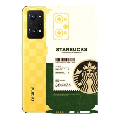 Realme Phone Skins (All Models) - Starbucks Barcode - 3D Embossed Finish (L-308) Realme GT Neo 3T