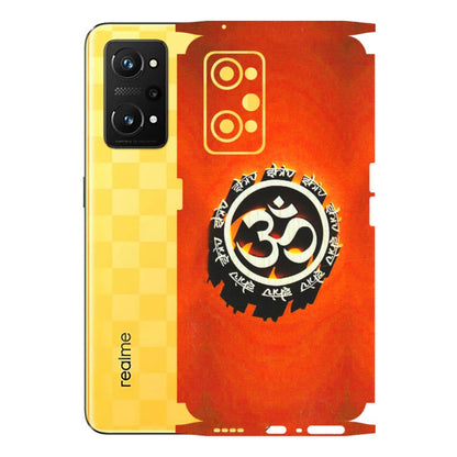 Realme Phone Skins (All Models) - Aum Shiv Orange - 3D Embossed Finish (L-32) Realme GT Neo 3T