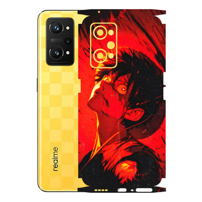 Realme Phone Skins (All Models) - D.Luffy Power Up One Piece Anime - 3D Embossed Finish (L-326) Realme GT Neo 3T