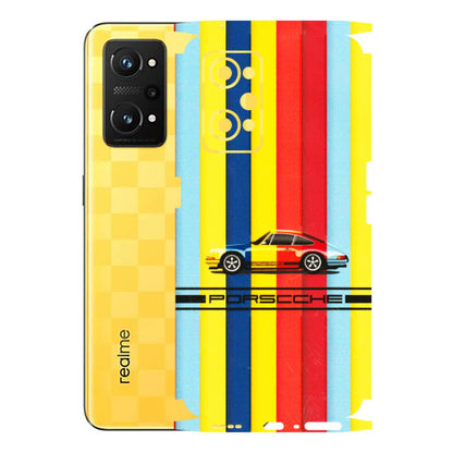 Realme Phone Skins (All Models) - Multicolour Porche - 3D Embossed Finish (L-39) Realme GT Neo 3T