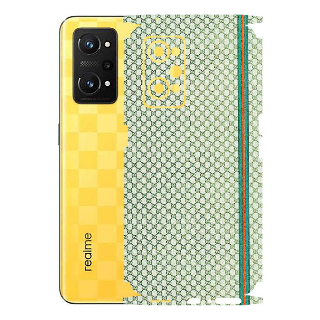 Realme Phone Skins (All Models) - Gucci Fabric Pattern - 3D Embossed Finish (L-73) Realme GT Neo 3T