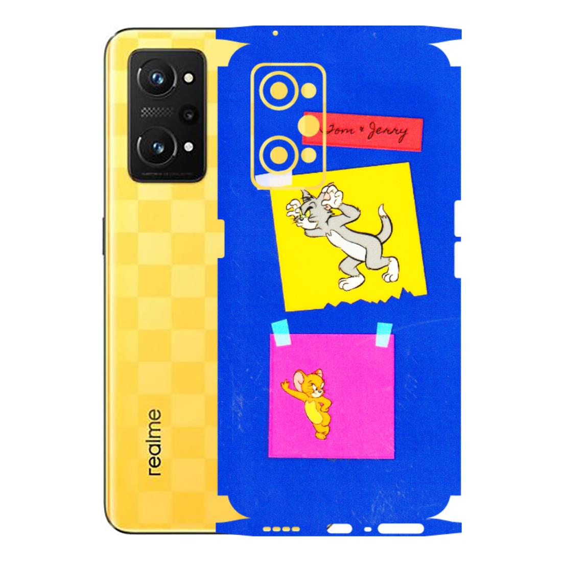 Realme Phone Skins (All Models) - Tom N Jerry Sticky Notes - 3D Embossed Finish (L-88) Realme GT Neo 3T