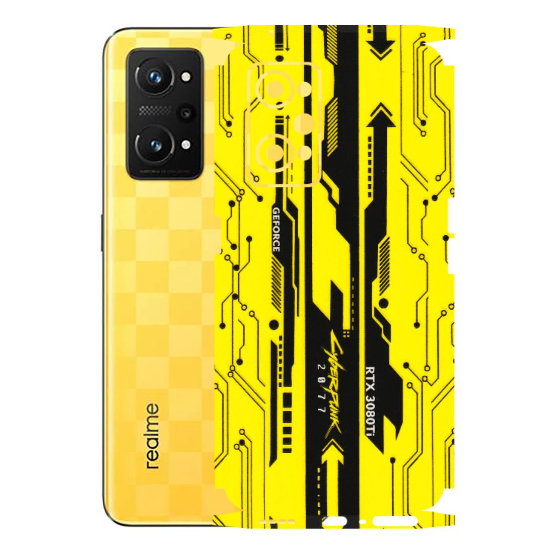 Realme Phone Skins (All Models) - Yellow Cyberpunk - 3D Embossed Finish (L-93) Realme GT Neo 3T