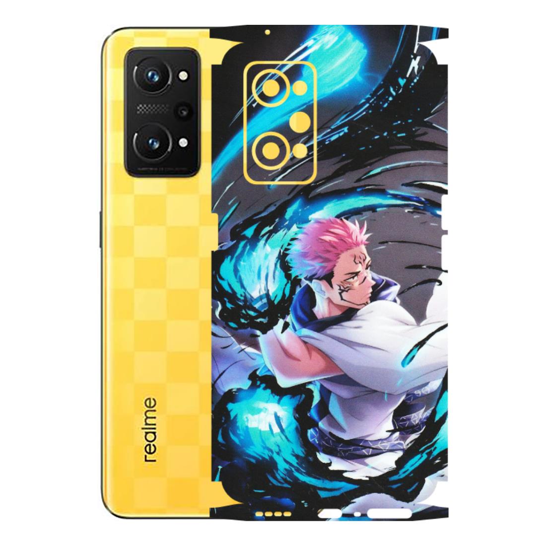 Realme Phone Skins (All Models) - New Jujutsu Kaisen Grey Blue Anime - Matte Finish (M-127) Realme GT Neo 3T