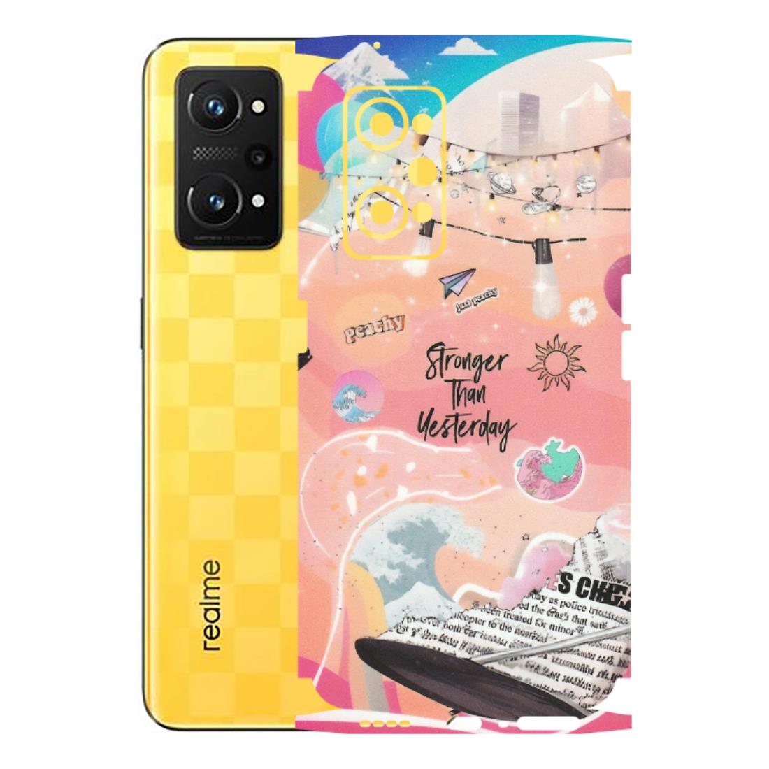 Realme Phone Skins (All Models) - Stronger Then Yesterday - Matte Finish (M-128) Realme GT Neo 3T