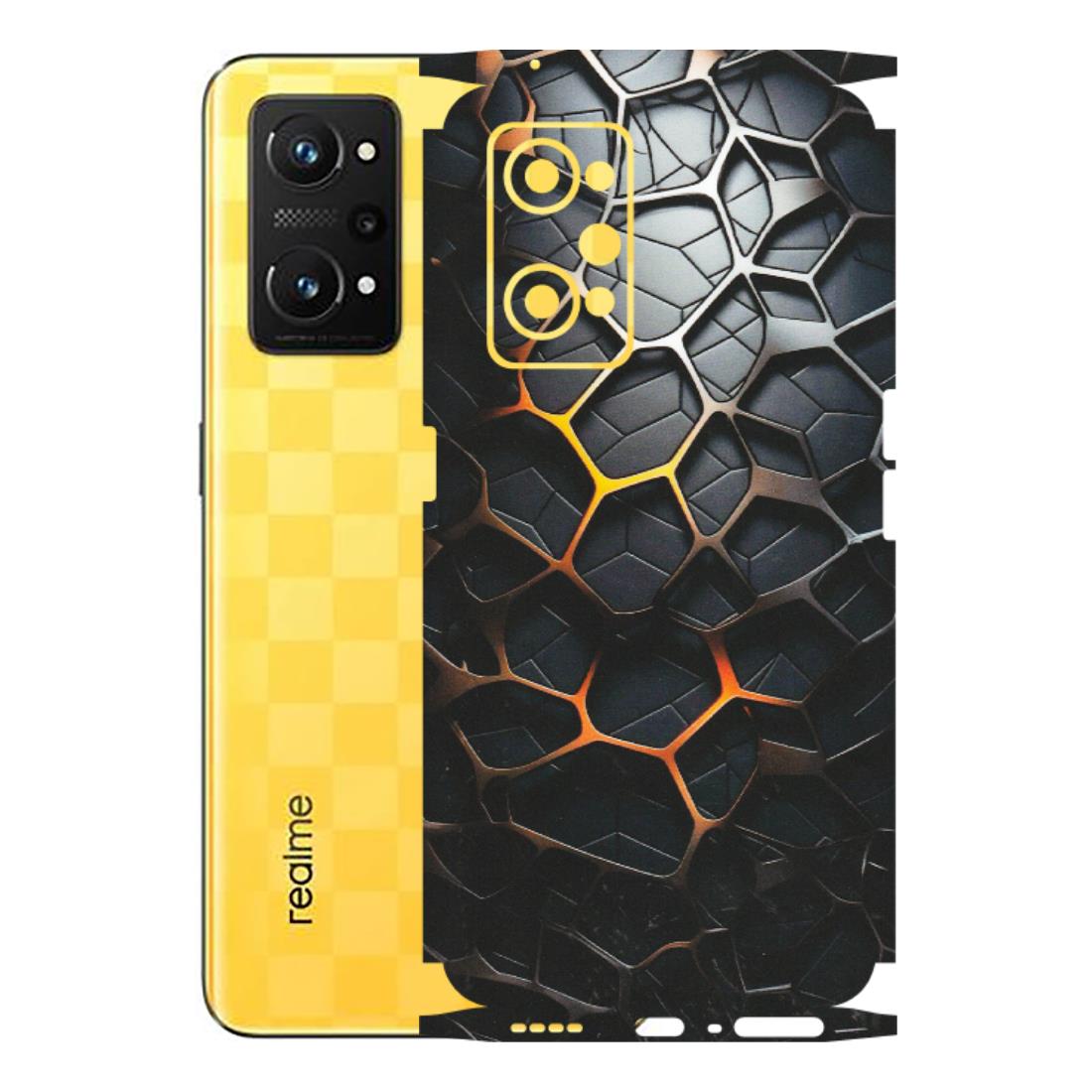 Realme Phone Skins (All Models) - New Abstract Graphite Tiles - Matte Finish (M-130) Realme GT Neo 3T