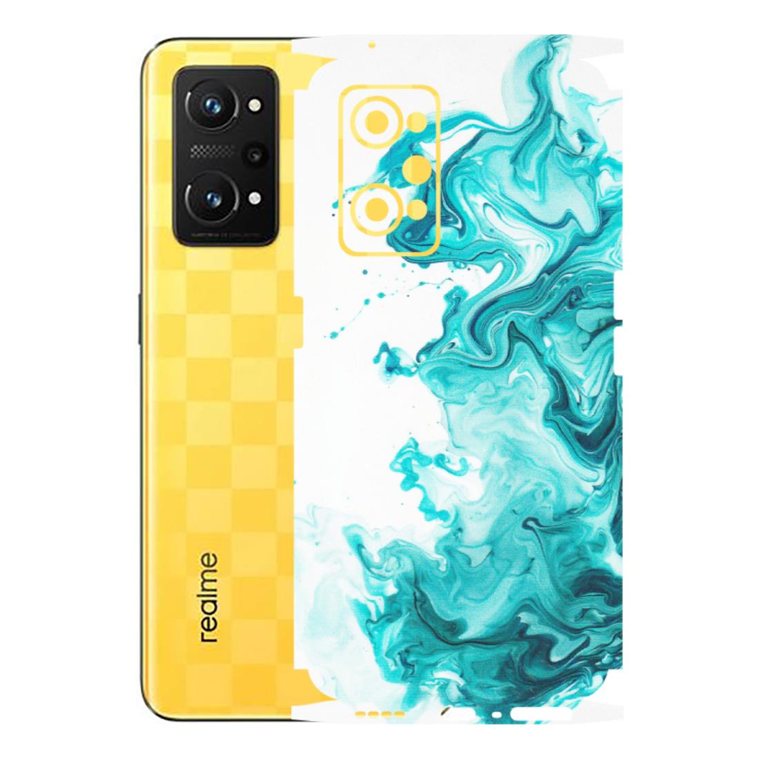 Realme Phone Skins (All Models) - Sky Blue Abstract Colour - Matte Finish (M-146) Realme GT Neo 3T