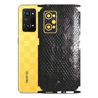 Realme Phone Skins (All Models) - Black Snack Leather - Matte Finish (M-147) Realme GT Neo 3T