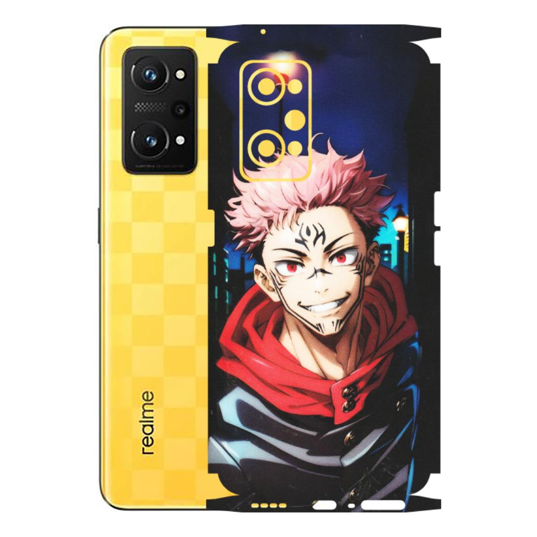 Realme Phone Skins (All Models) - Yuji Itadori Funny Face Anime - Matte Finish (M-152) Realme GT Neo 3T