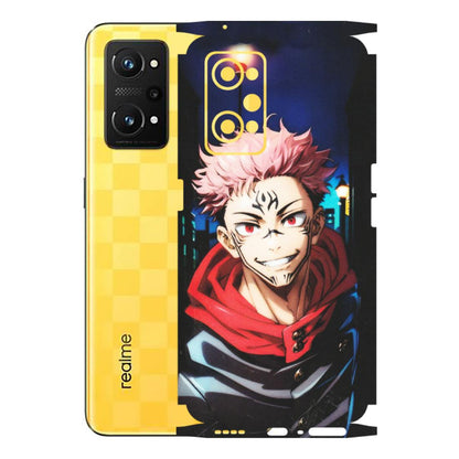 Realme Phone Skins (All Models) - Yuji Itadori Funny Face Anime - Matte Finish (M-152) Realme GT Neo 3T