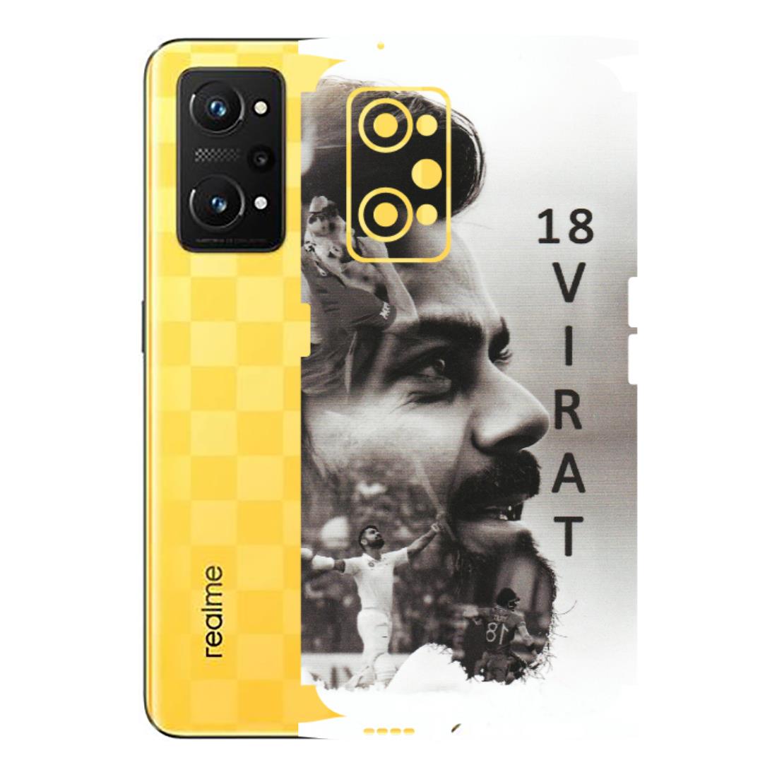 Realme Phone Skins (All Models) - Virat Kohli Cricketer - Matte Finish (M-163) Realme GT Neo 3T