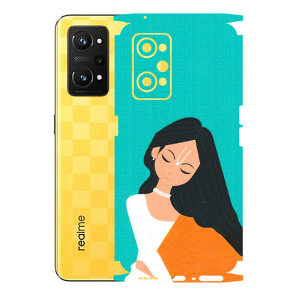Realme Phone Skins (All Models) - Radhe Radhe With Hindu Symbol - Matte Finish (M-164) Realme GT Neo 3T
