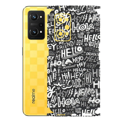 Realme Phone Skins (All Models) - Hi Hello Doodles - Matte Finish (M-25) Realme GT Neo 3T