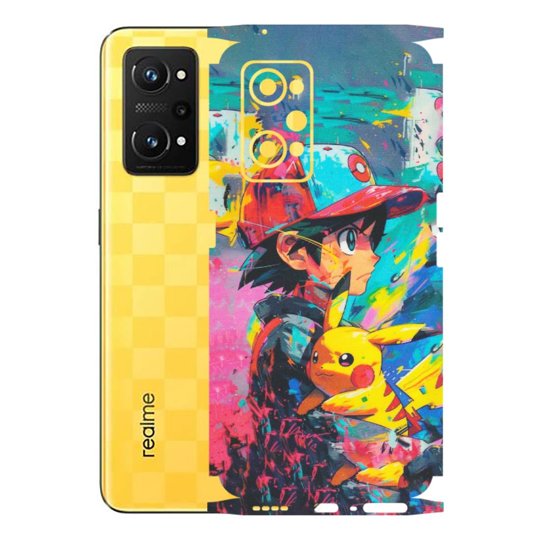 Realme Phone Skins (All Models) - Ash & Pikachu - Matte Finish (M-26) Realme GT Neo 3T