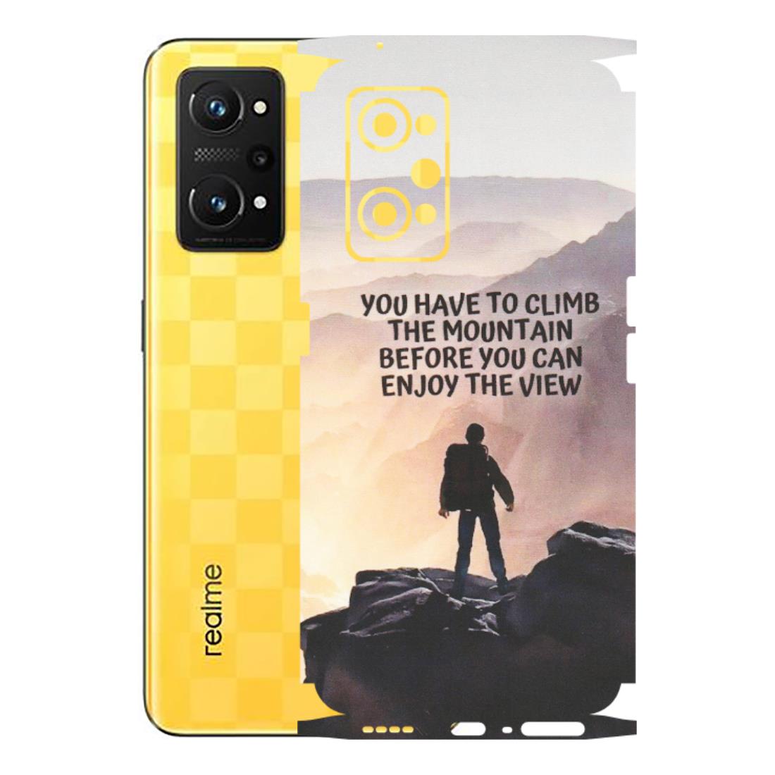Realme Phone Skins (All Models) - Motivational Hiking Mountain - Matte Finish (M-28) Realme GT Neo 3T