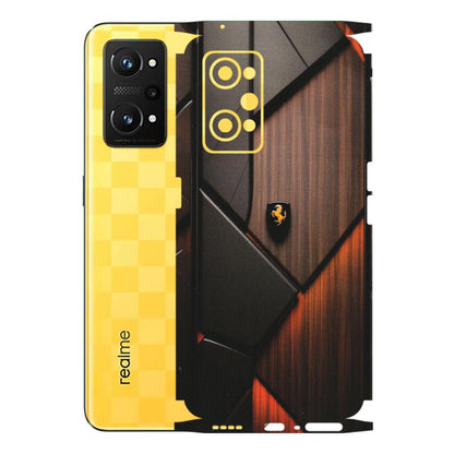 Realme Phone Skins (All Models) - Lambo Beauty Wood Pattern Sober - Matte Finish (M-51) Realme GT Neo 3T