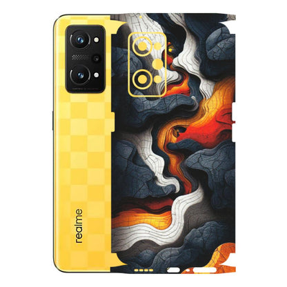 Realme Phone Skins (All Models) - Abstract Volcanic Layers - Matte Finish (M-52) Realme GT Neo 3T