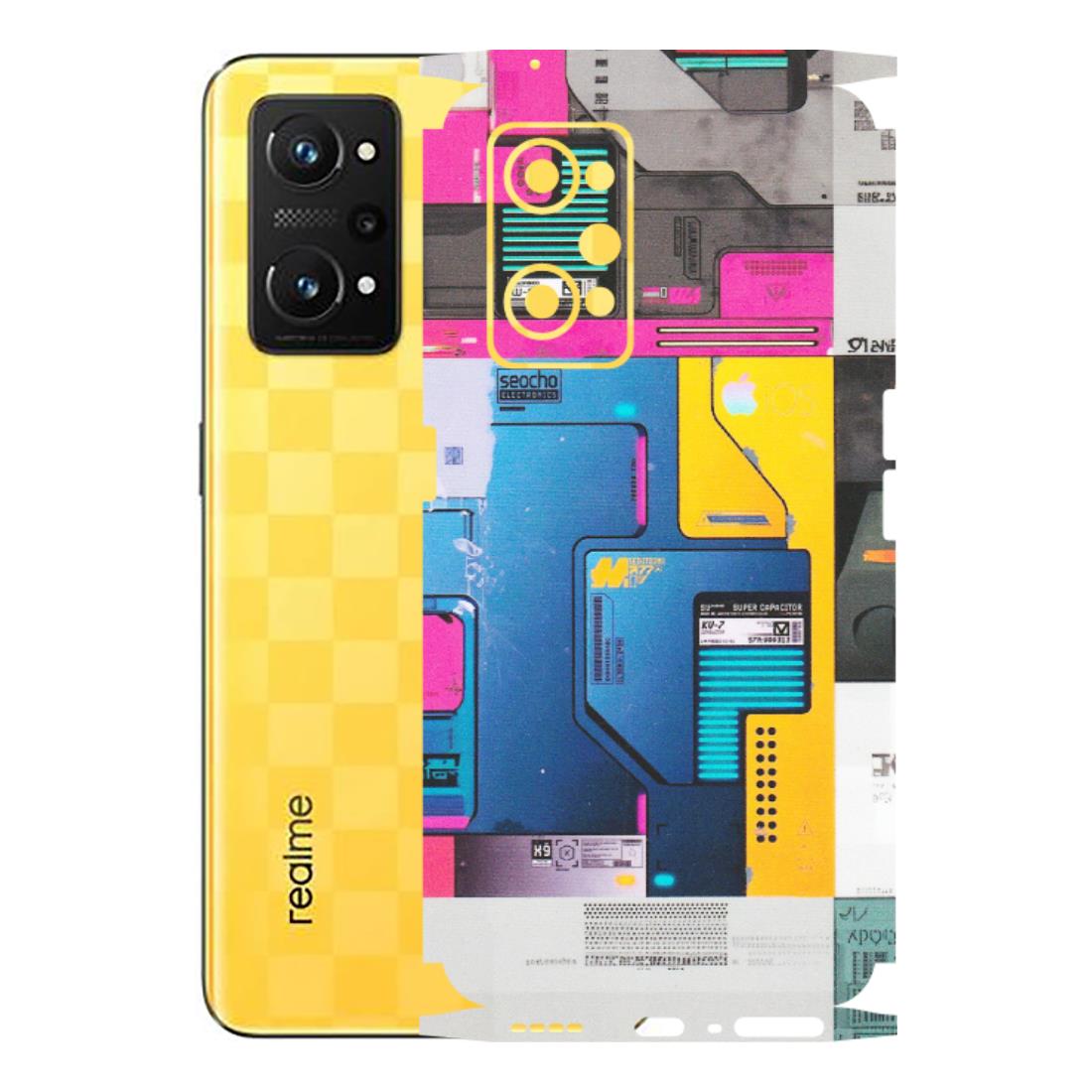 Realme Phone Skins (All Models) - Colourfull Motherboard Internals - Matte Finish (M-55) Realme GT Neo 3T
