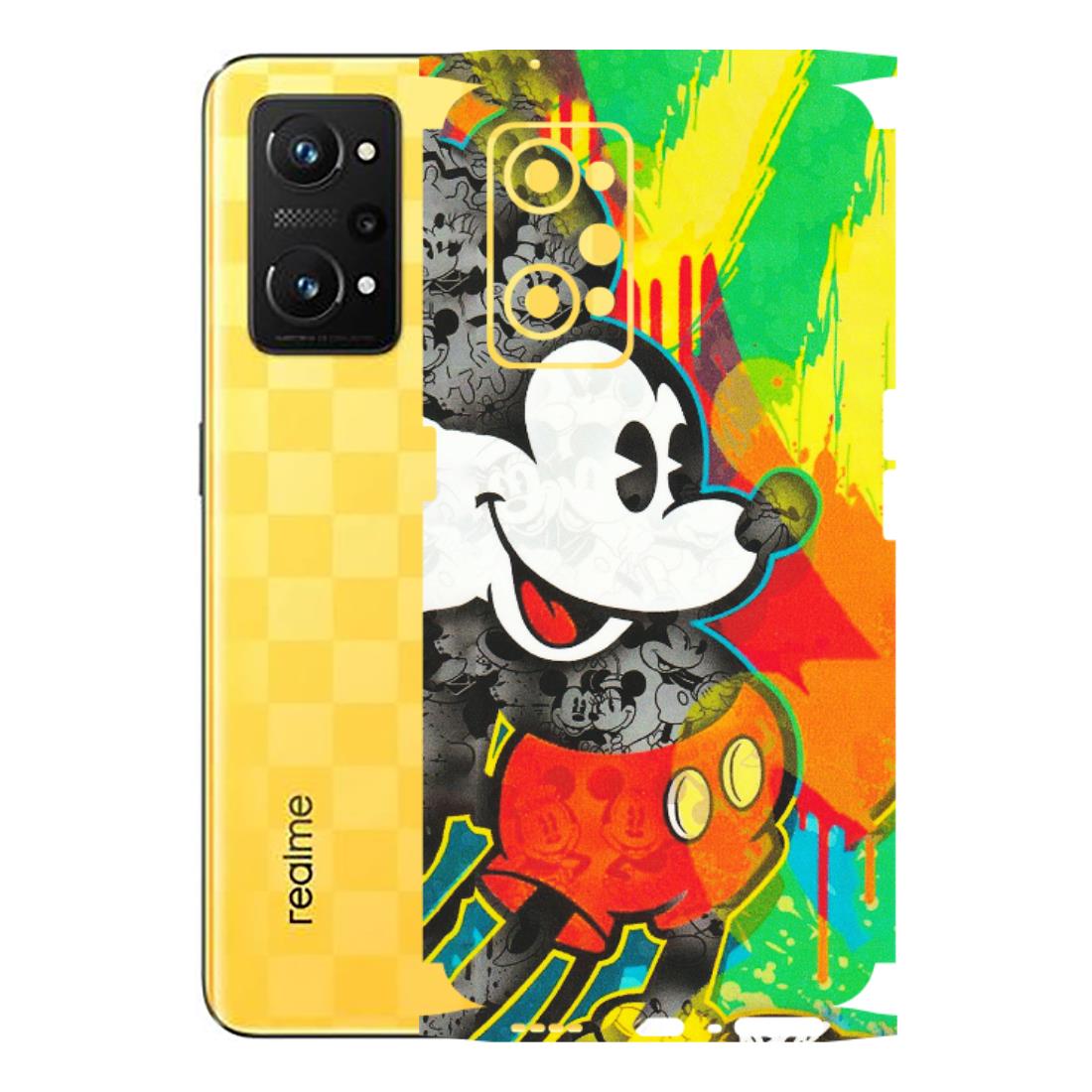 Realme Phone Skins (All Models) - Multiple Mickey With Colourful Texture - Matte Finish (M-84) Realme GT Neo 3T