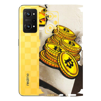 Realme Phone Skins (All Models) - Billionaire Bitcoin Collection - Matte Finish (M-92) Realme GT Neo 3T