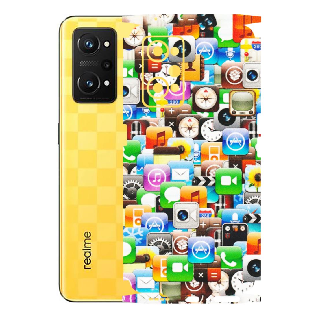 Realme Phone Skins (All Models) - All Apple Icons - Matte Finish (M-93) Realme GT Neo 3T