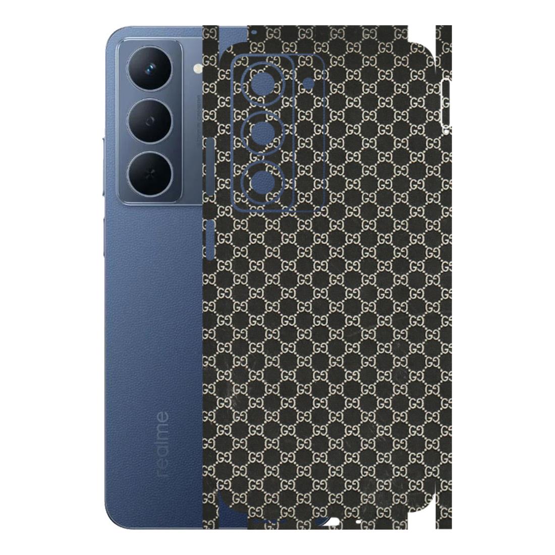 Realme Phone Skins (All Models) - Black G Print - 3D Embossed Finish (L-109) Realme P3X
