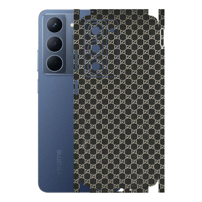 Realme Phone Skins (All Models) - Black G Print - 3D Embossed Finish (L-109) Realme P3X
