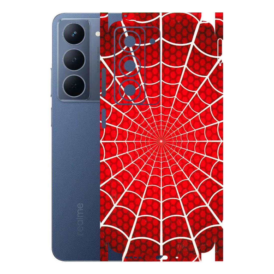 Realme Phone Skins (All Models) - Classic Spidey Web - 3D Embossed Finish (L-115) Realme P3X