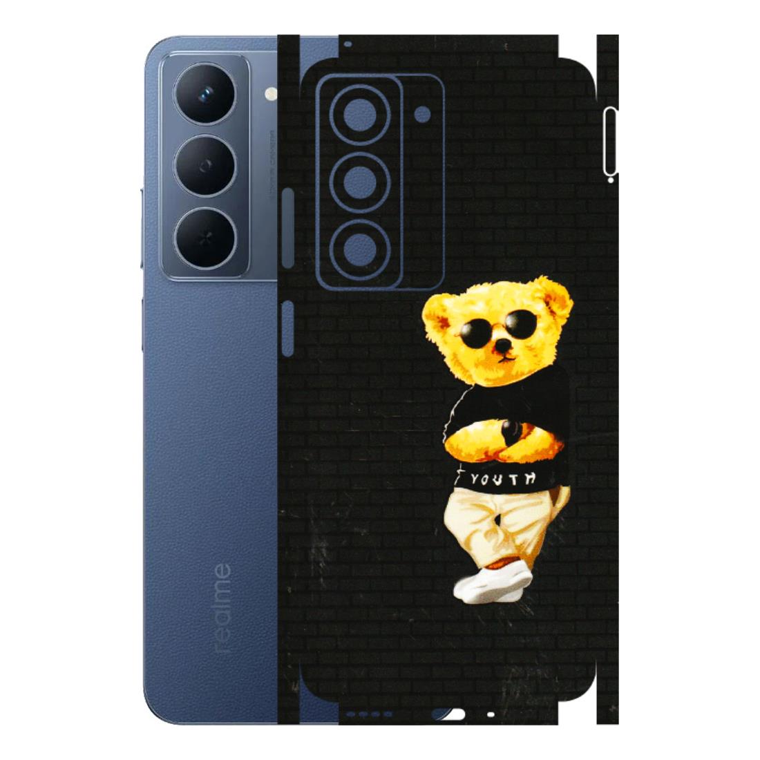 Realme Phone Skins (All Models) - Classy Teddy Bear - 3D Embossed Finish (L-116) Realme P3X